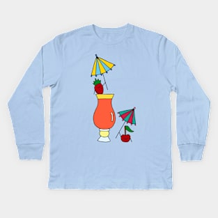 Fruity Cocktail Party Kids Long Sleeve T-Shirt